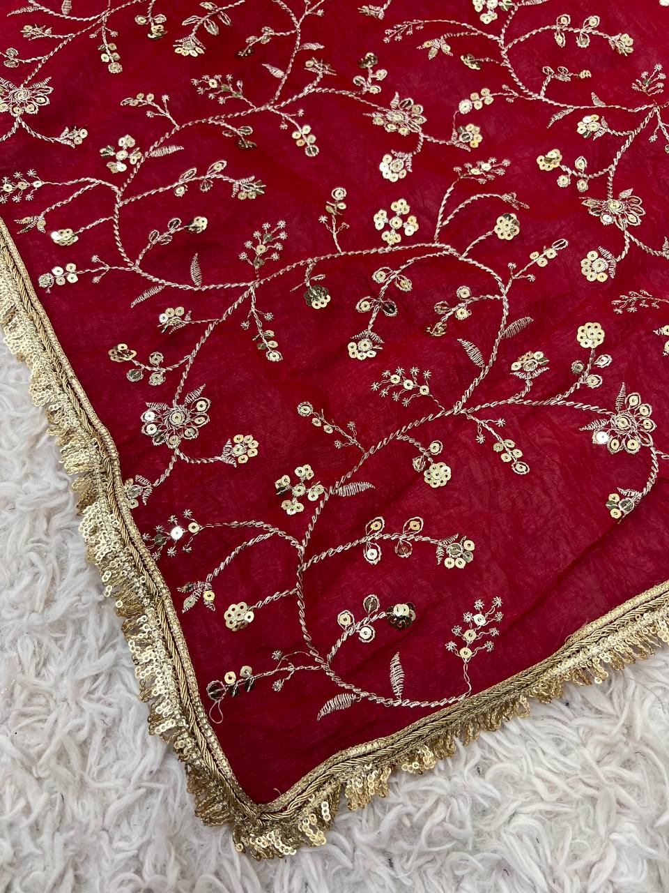 festival special embroidery sequence work designer saree festival special embroidery sequence work designer saree