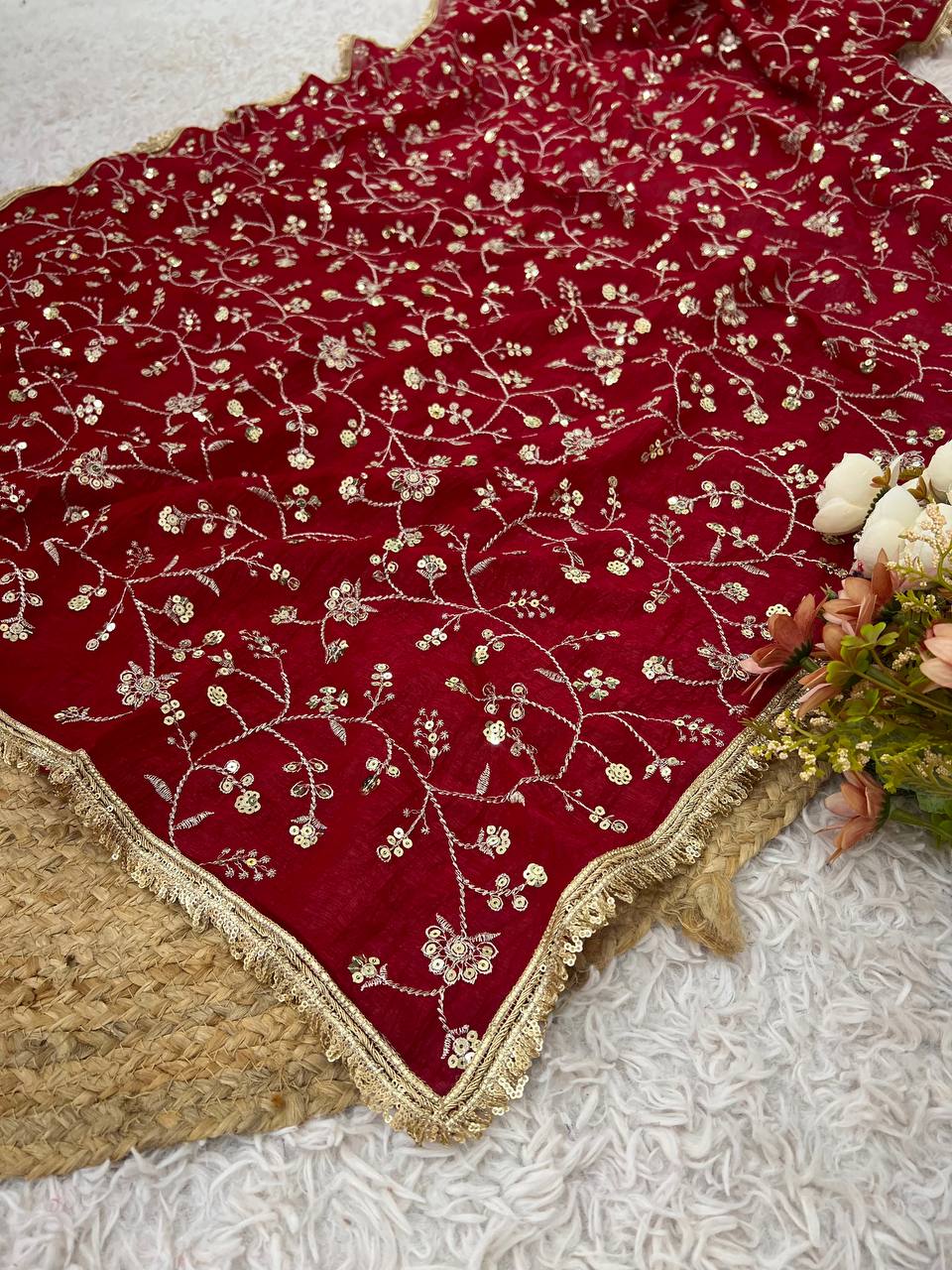 festival special embroidery sequence work designer saree festival special embroidery sequence work designer saree