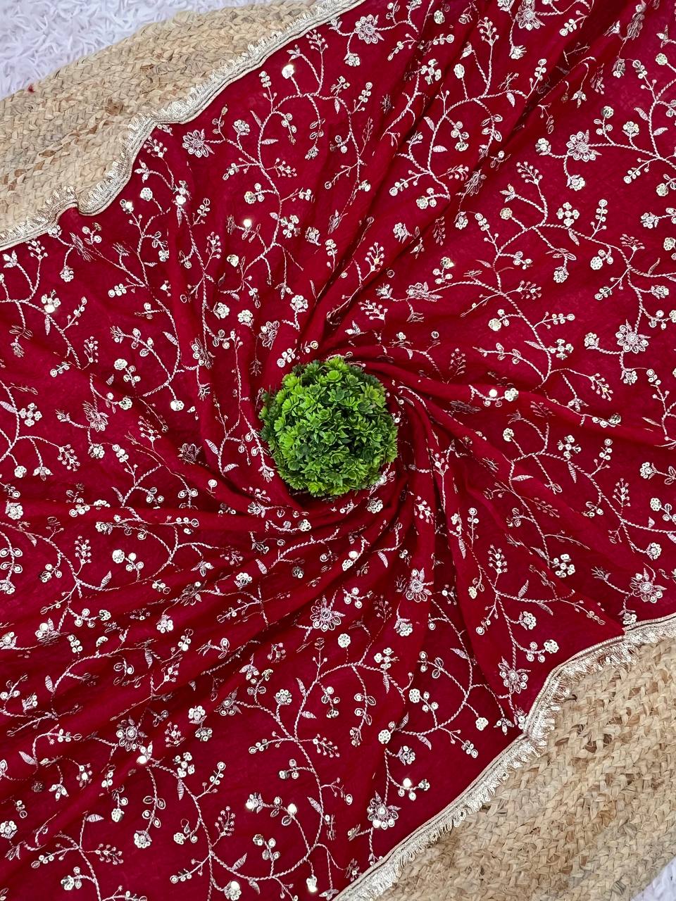 festival special embroidery sequence work designer saree festival special embroidery sequence work designer saree