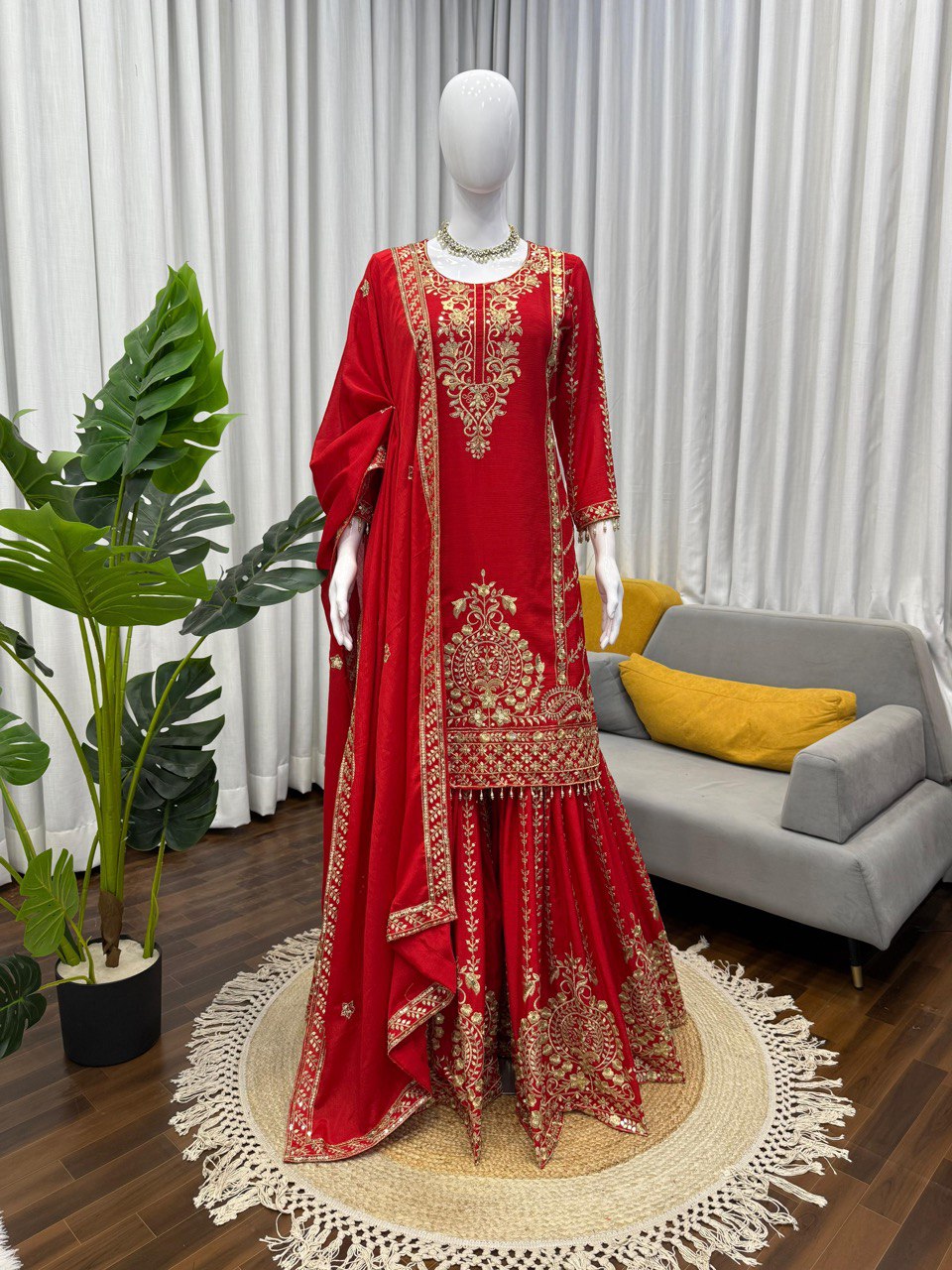 karwa chauth special designer cording dori embroidery top sharara suit & dupatta (copy) karwa chauth special designer cording dori embroidery top sharara suit & dupatta (copy)