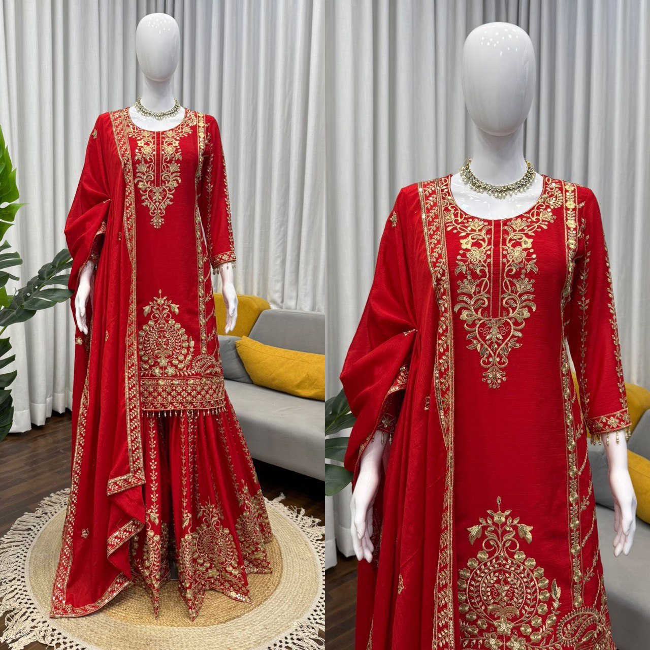 karwa chauth special designer cording dori embroidery top sharara suit & dupatta (copy) karwa chauth special designer cording dori embroidery top sharara suit & dupatta (copy)
