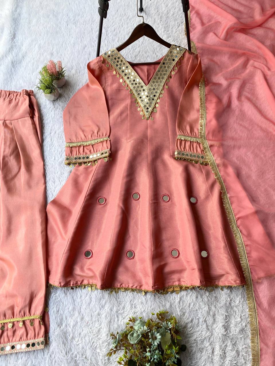 faux georgette sequence work top sharara & dupatta set – elegant festive & wedding wear (copy) faux georgette sequence work top sharara & dupatta set – elegant festive & wedding wear (copy)